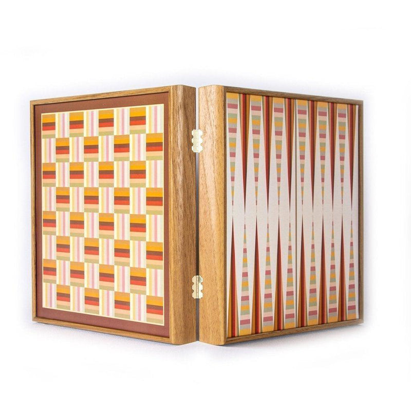 RAINBOW COLOURS - 4 in 1 Combo Game - Sjakk/Backgammon/Ludo/Stigespill-Combo Games-Manopoulos-Medium-Kvalitetstid AS