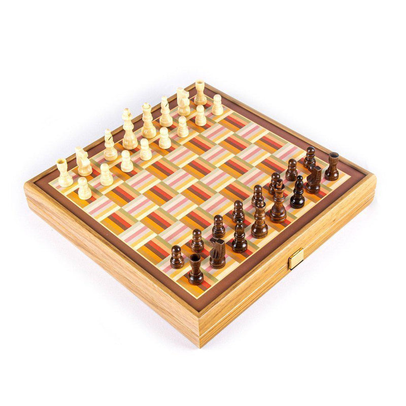 RAINBOW COLOURS - 4 in 1 Combo Game - Sjakk/Backgammon/Ludo/Stigespill-Combo Games-Manopoulos-Medium-Kvalitetstid AS