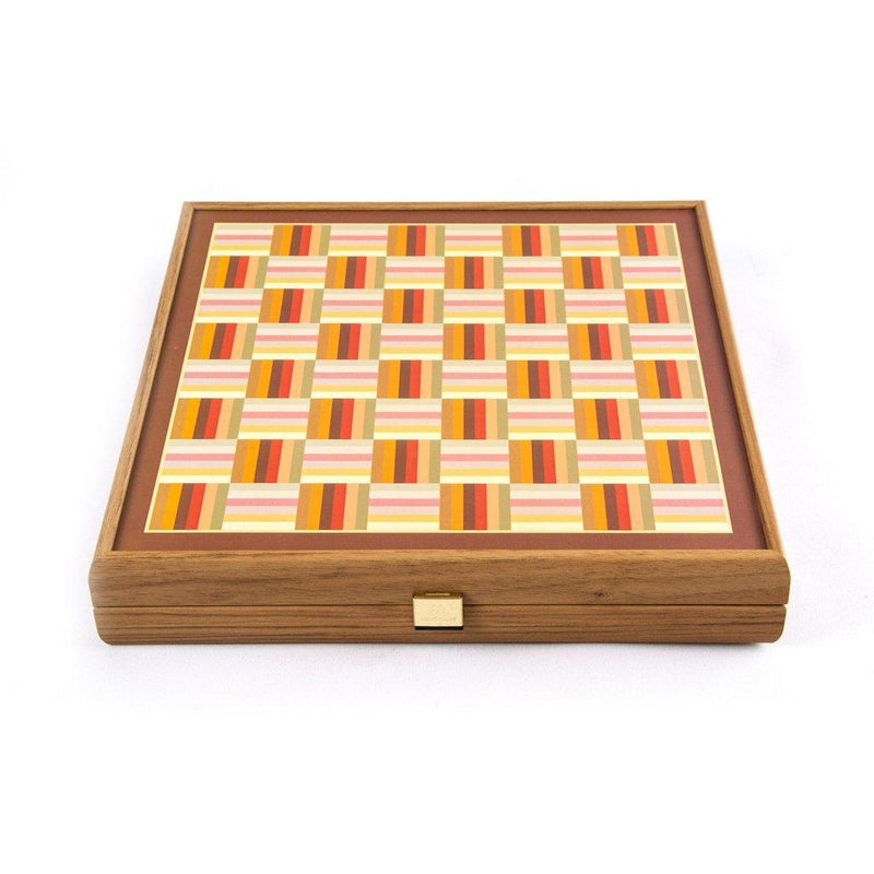 RAINBOW COLOURS - 4 in 1 Combo Game - Sjakk/Backgammon/Ludo/Stigespill-Combo Games-Manopoulos-Medium-Kvalitetstid AS