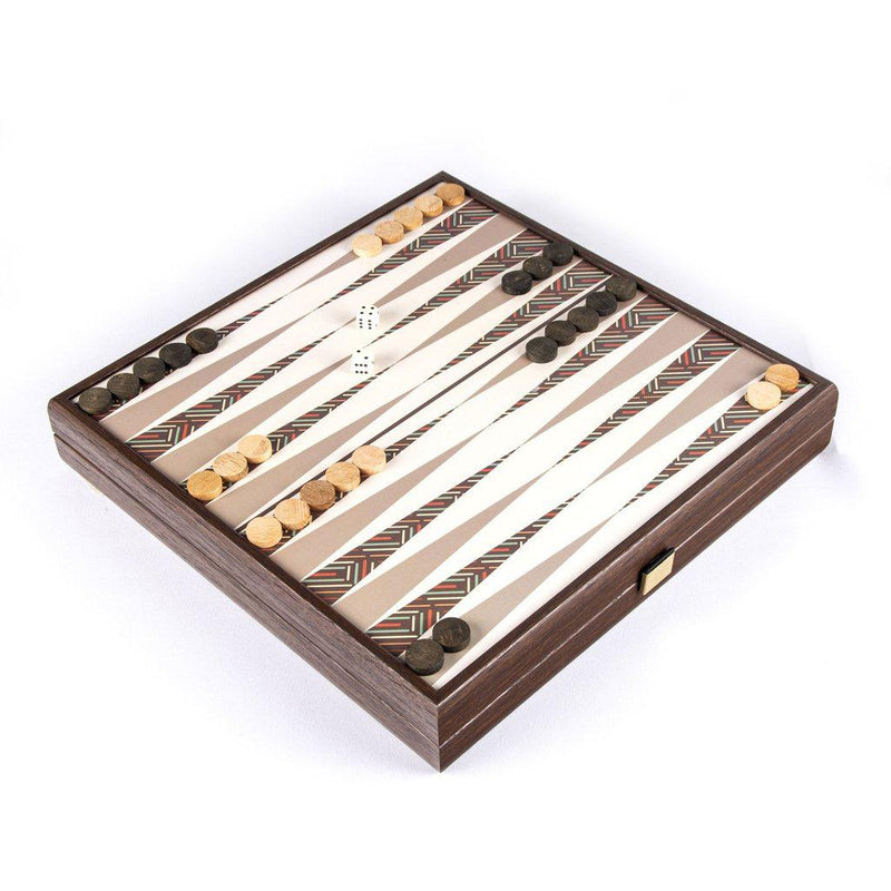 VINTAGE STYLE - 4 in 1 Combo Game - Chess/Backgammon/Ludo/Snakes-Combo Games-Manopoulos-Medium-Kvalitetstid AS