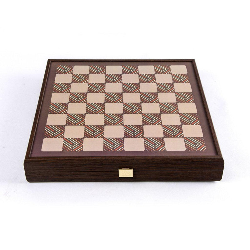 VINTAGE STYLE - 4 in 1 Combo Game - Chess/Backgammon/Ludo/Snakes-Combo Games-Manopoulos-Medium-Kvalitetstid AS