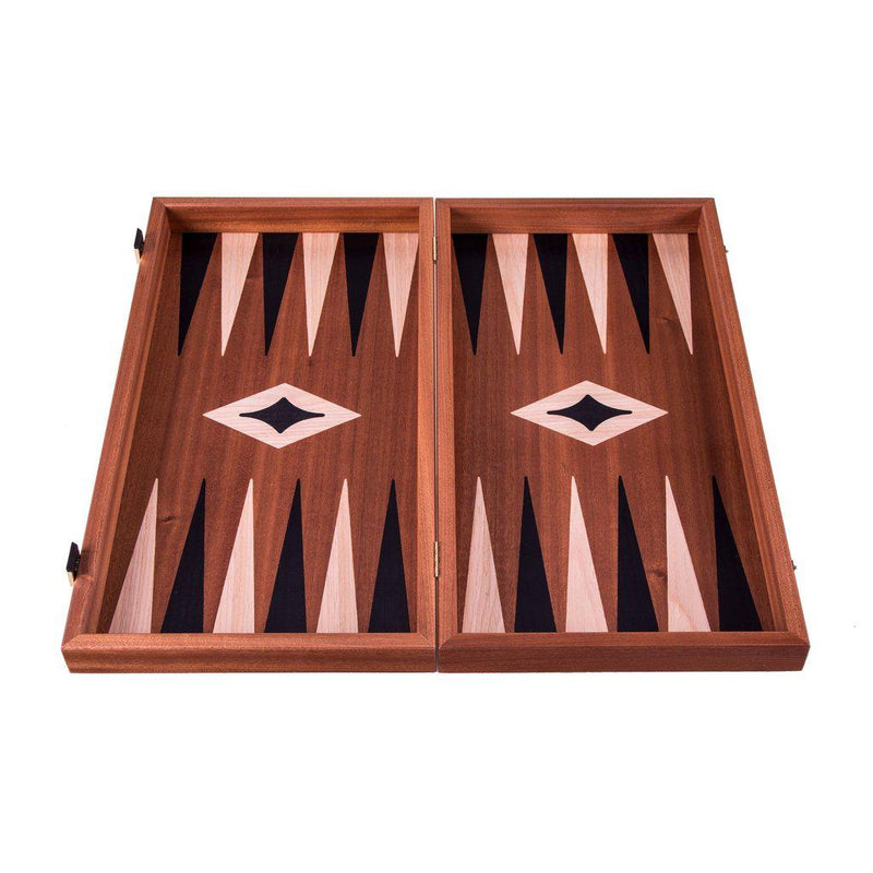 MAHOGANY Chess & Backgammon Board-Backgammon-Manopoulos-Large-Kvalitetstid AS