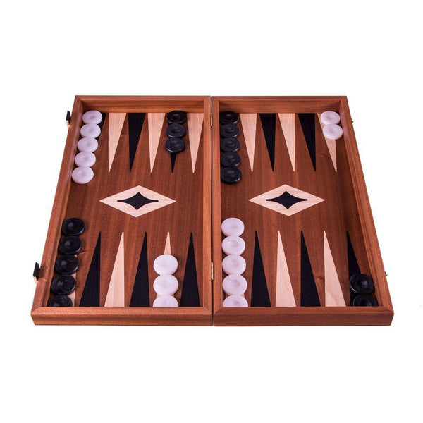 MAHOGANY Chess & Backgammon Board-Backgammon-Manopoulos-Large-Kvalitetstid AS