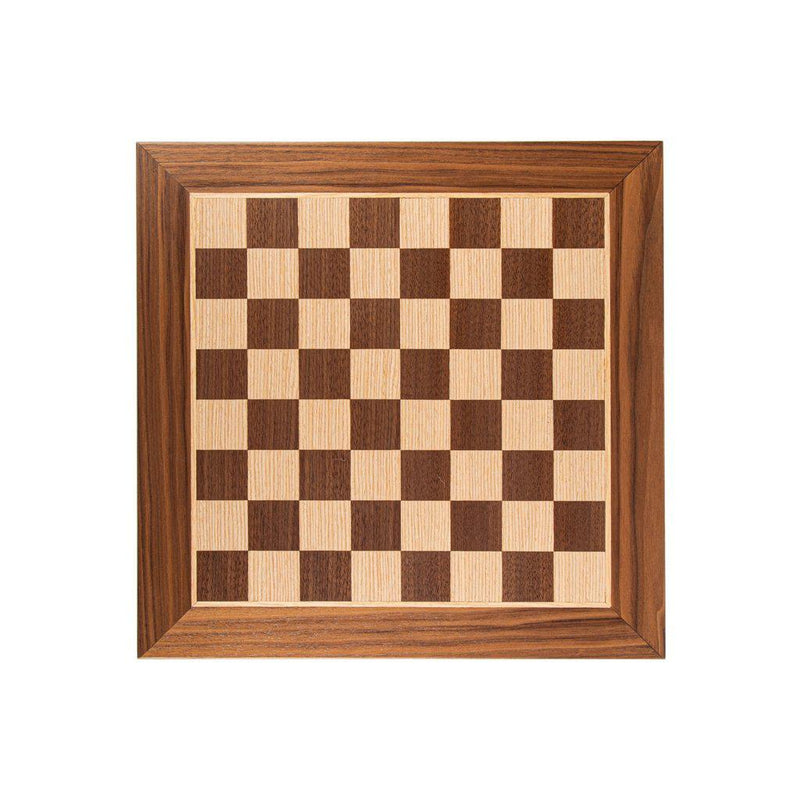 WANLUT WOOD & OAK INLAID handcrafted chessboard 40x40cm (Medium)-Bordspill-Manopoulos-Medium-Kvalitetstid AS