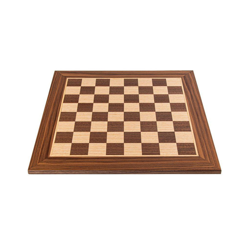 WANLUT WOOD & OAK INLAID handcrafted chessboard 40x40cm (Medium)-Bordspill-Manopoulos-Medium-Kvalitetstid AS