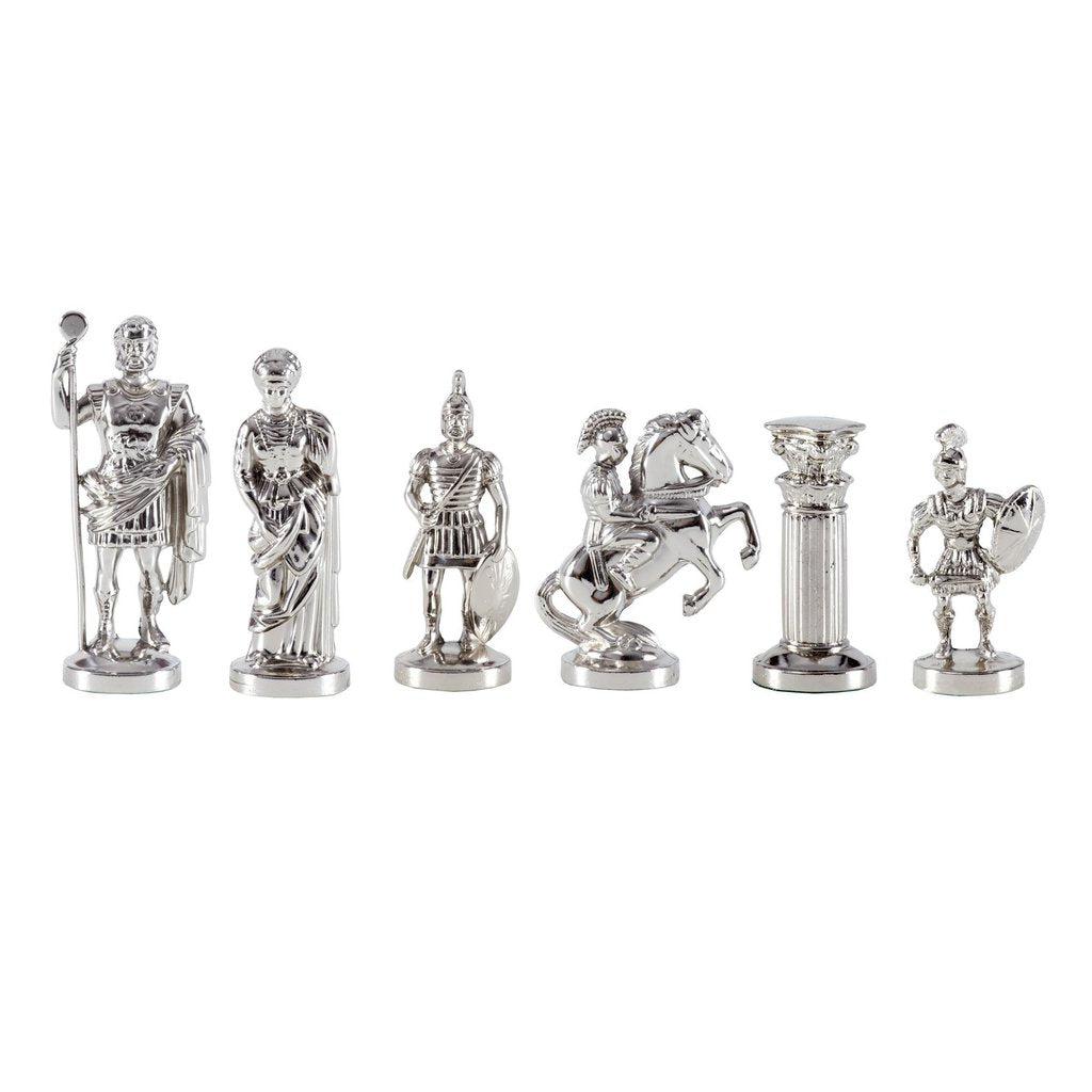 GREEK ROMAN PERIOD Chessmen (Large) - Gold/Silver-Bordspill-Manopoulos-Large-Kvalitetstid AS