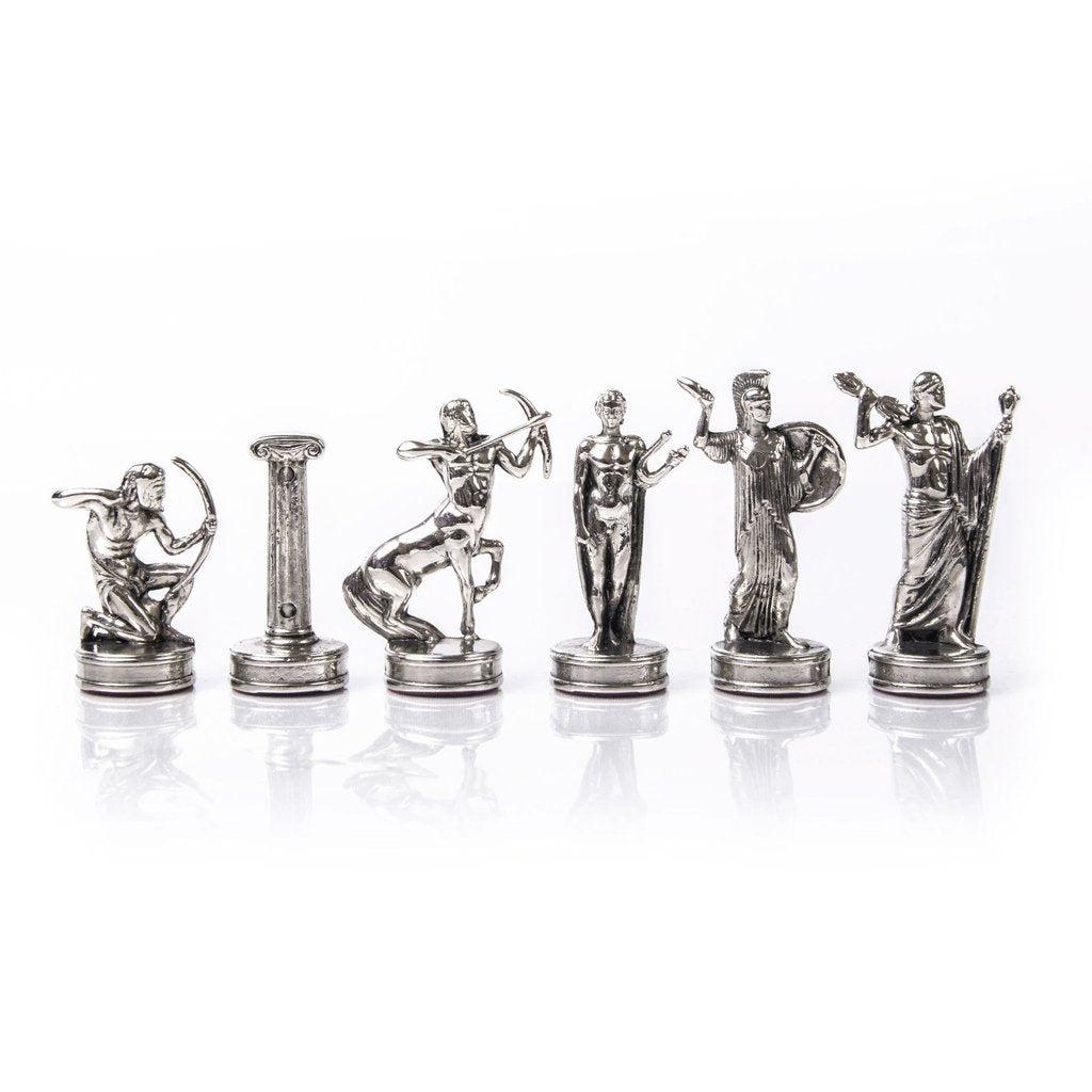 LABOURS OF HERCULES Chessmen (Medium) - Gold/Silver-Bordspill-Manopoulos-Medium-Kvalitetstid AS