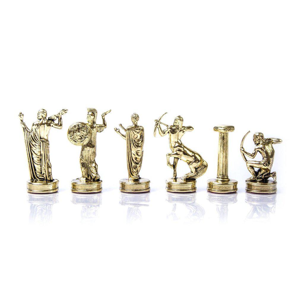 LABOURS OF HERCULES Chessmen (Medium) - Gold/Silver-Bordspill-Manopoulos-Medium-Kvalitetstid AS