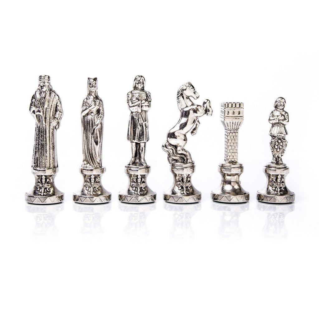 RENAISSANCE Chessmen (Medium) - Gold/Silver-Bordspill-Manopoulos-Medium-Kvalitetstid AS