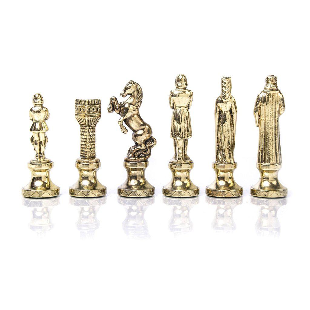 RENAISSANCE Chessmen (Medium) - Gold/Silver-Bordspill-Manopoulos-Medium-Kvalitetstid AS