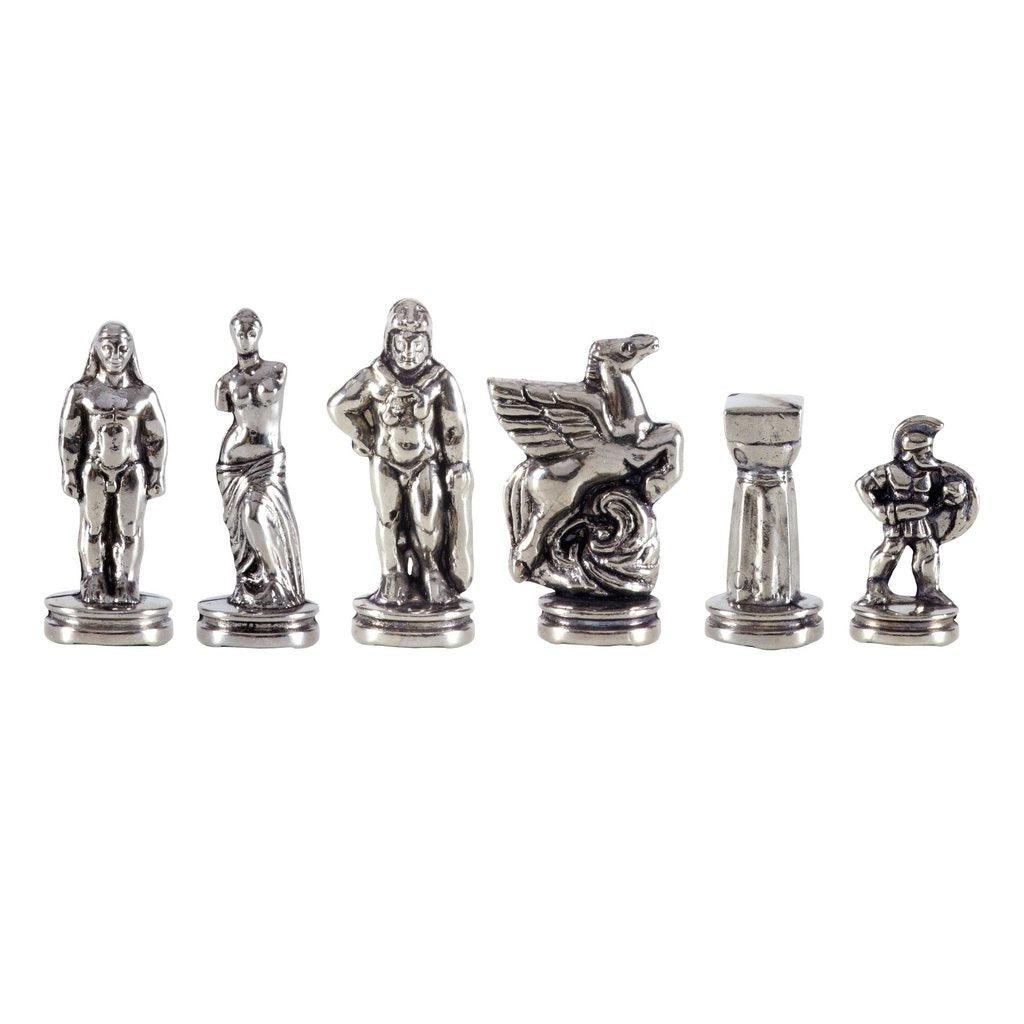 SPARTAN WARRIOR Chessmen (Small) - Gold/Silver-Bordspill-Manopoulos-Small-Kvalitetstid AS