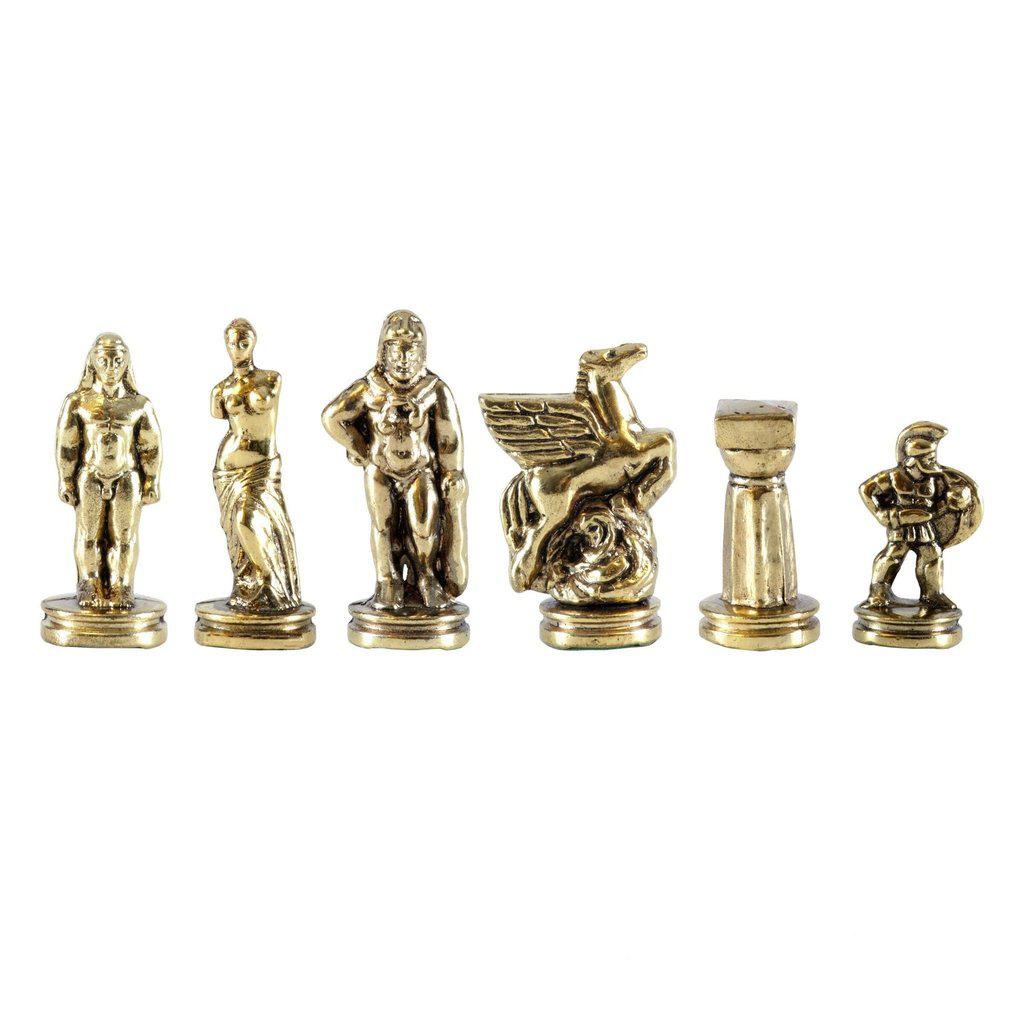 SPARTAN WARRIOR Chessmen (Small) - Gold/Silver-Bordspill-Manopoulos-Small-Kvalitetstid AS