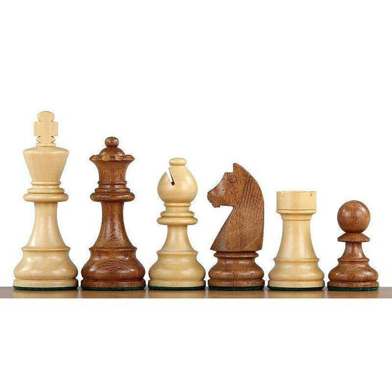 Sjakkbrikker | Indisk stil -Fransk-Bordspill-Sunrise Chess-3.75"-Kvalitetstid AS