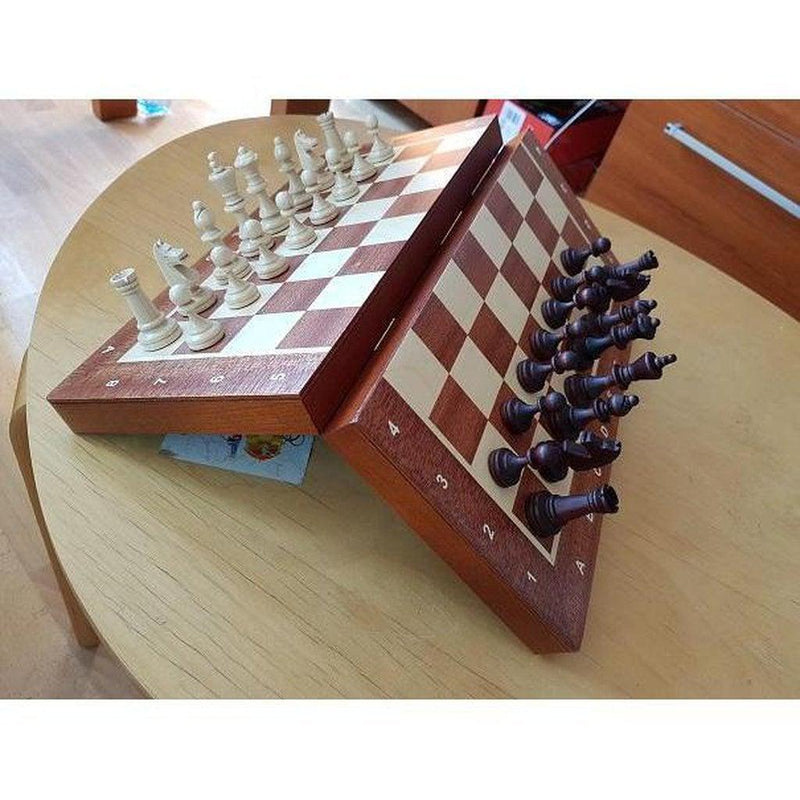 Sjakksett | Magnetisk intarsia brett -Stor-Bordspill-Sunrise Chess-Kvalitetstid AS