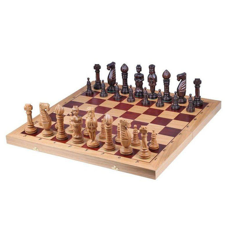 Sjakksett | Oak - 70mm ruter-Bordspill-Sunrise Chess-Kvalitetstid AS