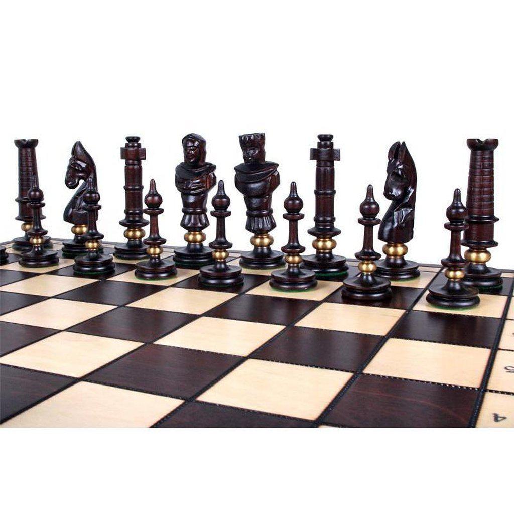 Sjakksett | Royal Deluxe - 65mm ruter-Bordspill-Sunrise Chess-Kvalitetstid AS