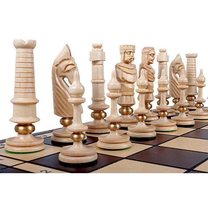 Sjakksett | Royal Deluxe - 65mm ruter-Bordspill-Sunrise Chess-Kvalitetstid AS