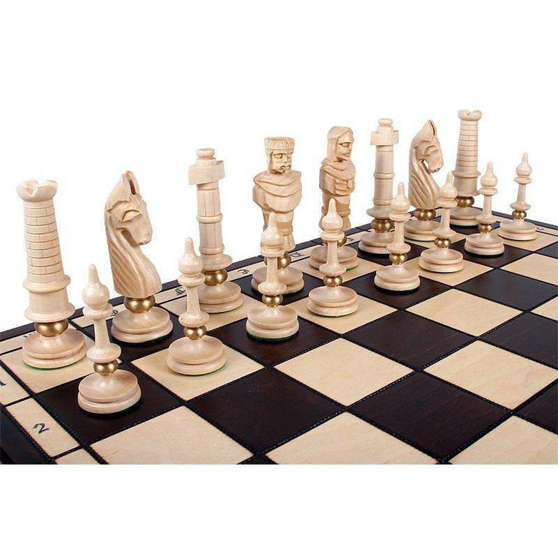 Sjakksett | Royal Deluxe - 65mm ruter-Bordspill-Sunrise Chess-Kvalitetstid AS