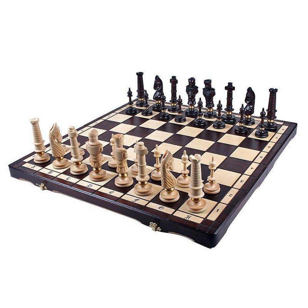 Sjakksett | Royal Deluxe - 65mm ruter-Bordspill-Sunrise Chess-Kvalitetstid AS