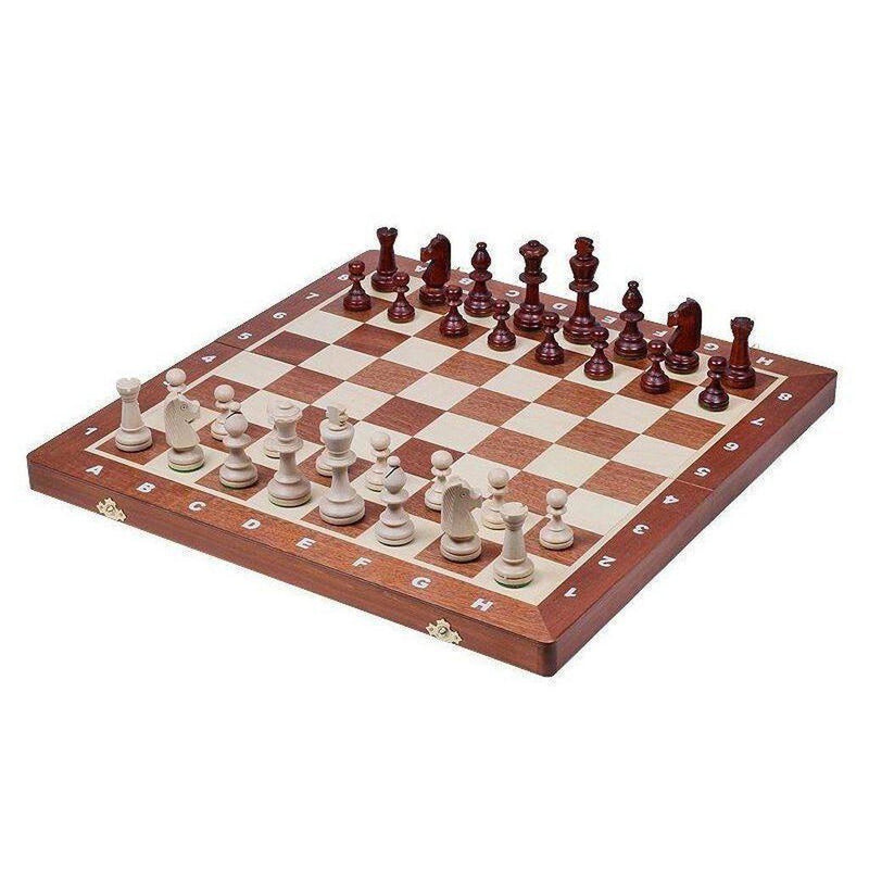Sjakksett | Tournament nr 5 (gyllenbrun)-Bordspill-Sunrise Chess-Kvalitetstid AS