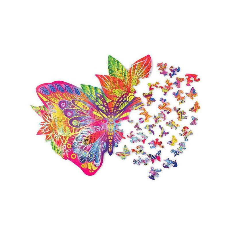 Jewel Butterfly - wooden colorful puzzle by WoodTrick.