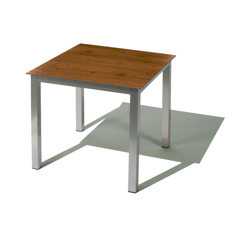 Spisebord | Brunei-Utemøbler-Balliu-80x80-Matt: White-TEAK-Kvalitetstid AS