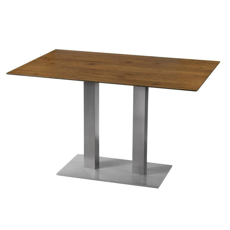 Spisebord | Capri-Utemøbler-Balliu-70x70-Blank: Aluminium-TEAK-Kvalitetstid AS