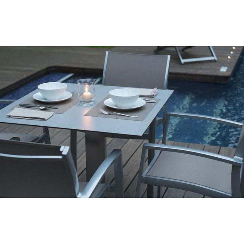 Spisebord | Capri-Utemøbler-Balliu-70x70-Blank: Aluminium-WHITE-Kvalitetstid AS