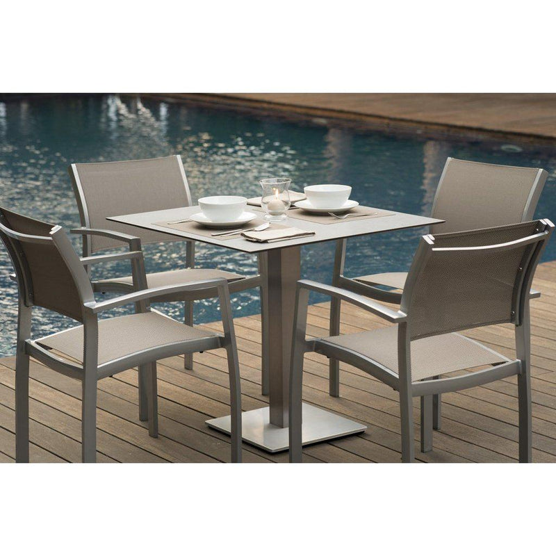 Spisebord | Capri high-Utemøbler-Balliu-60x60-Blank: Aluminium-WHITE-Kvalitetstid AS