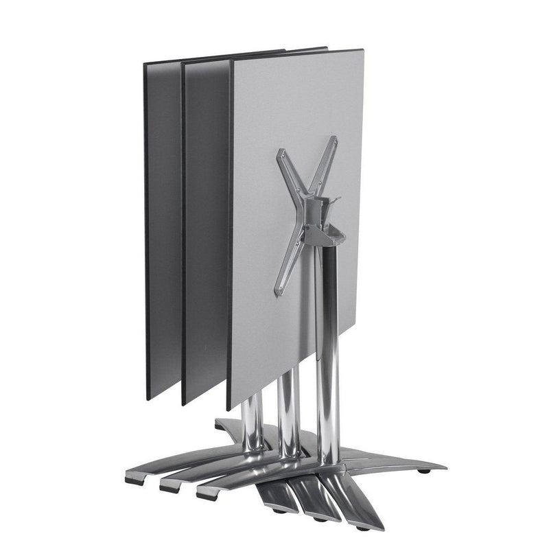 Spisebord | Sofia -Sammenleggbart-Utemøbler-Balliu-Ø60-Blank: Aluminium-WHITE-Kvalitetstid AS