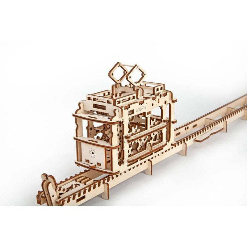 Model Tram with rails-Byggesett-Ugears-Kvalitetstid AS