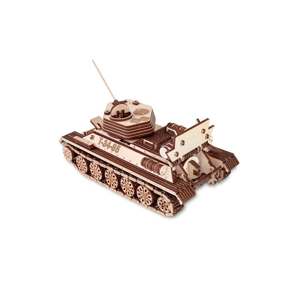 Stridsvogn | T-34-85-Byggesett-Eco-Wood-Art-Kvalitetstid AS