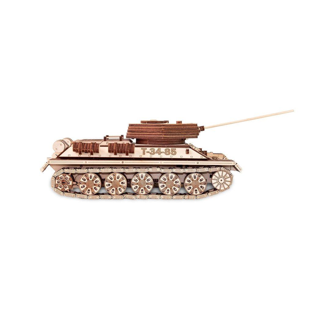 Stridsvogn | T-34-85-Byggesett-Eco-Wood-Art-Kvalitetstid AS