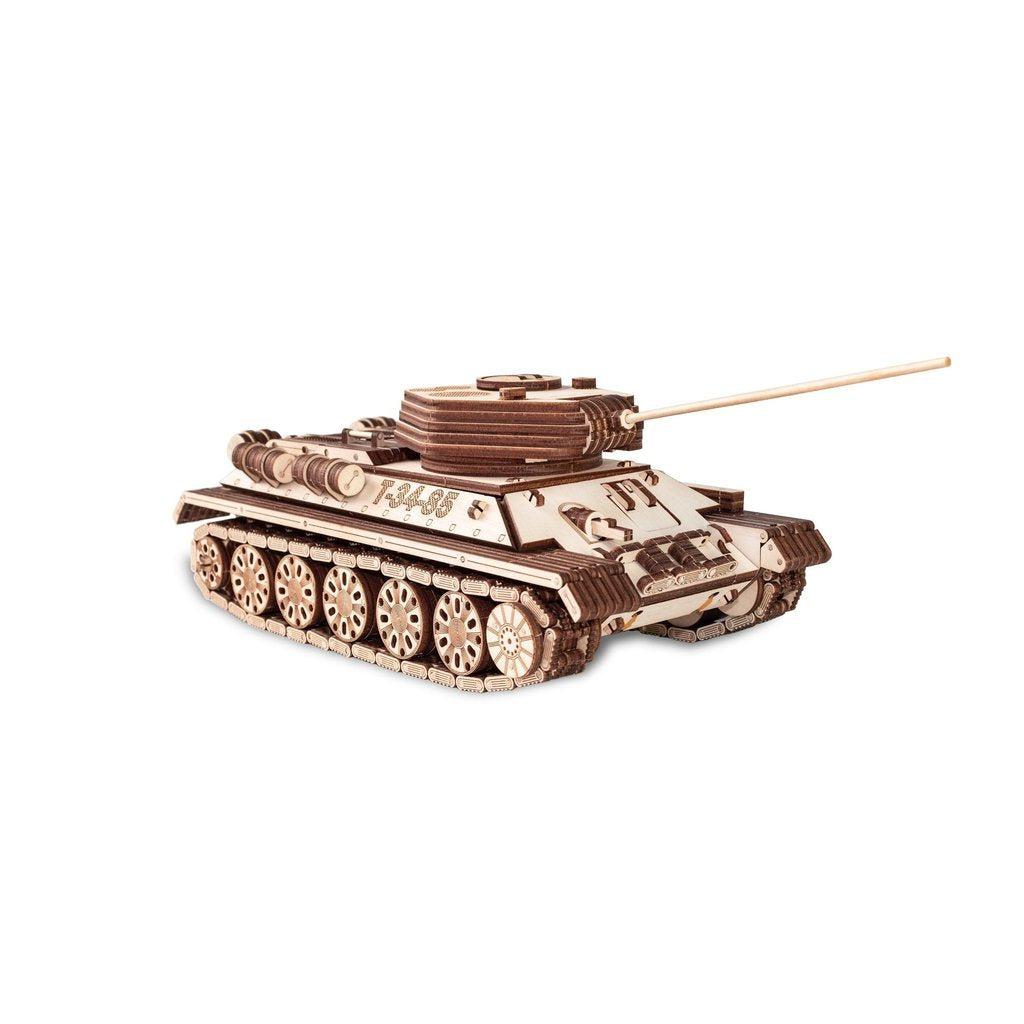 Stridsvogn | T-34-85-Byggesett-Eco-Wood-Art-Kvalitetstid AS