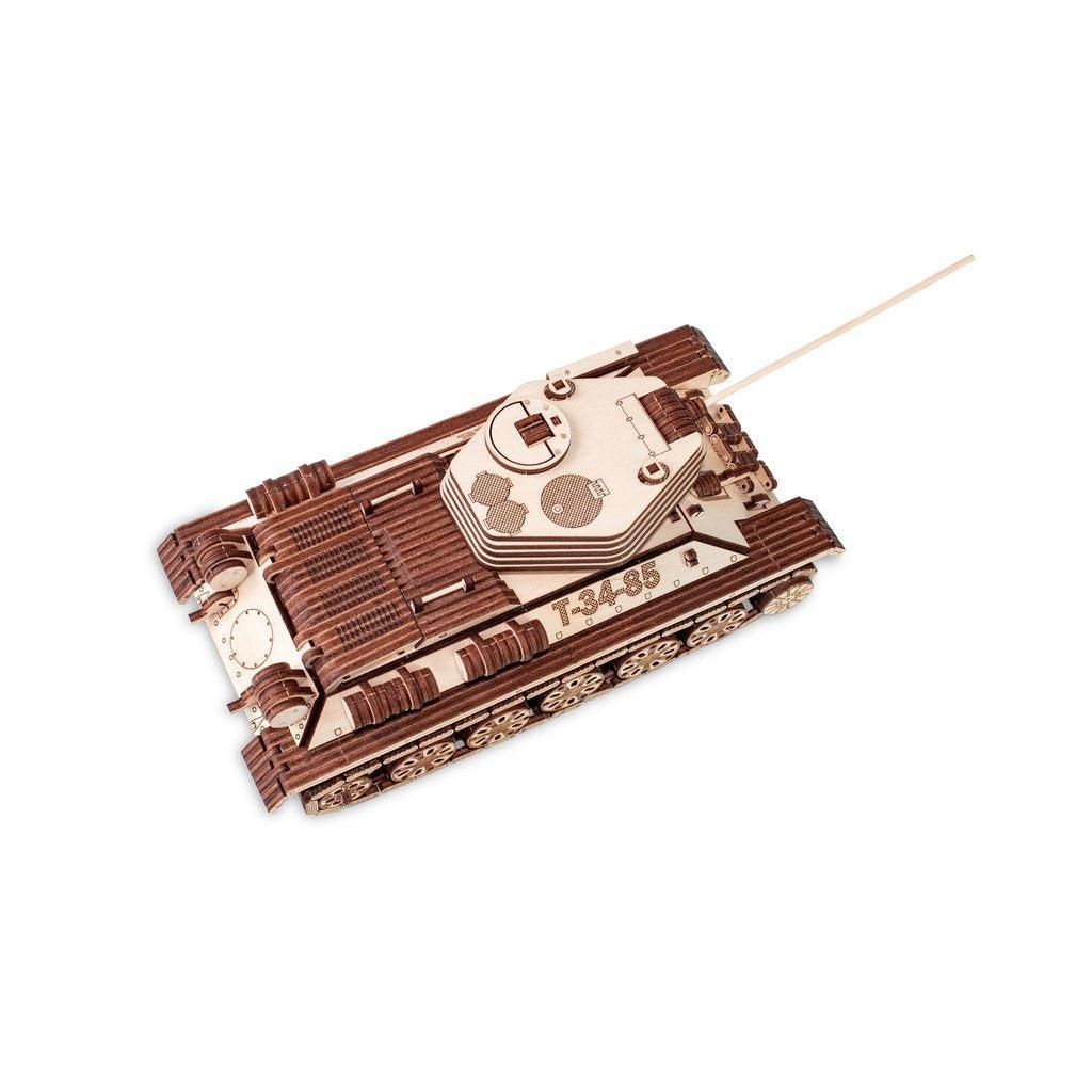 Stridsvogn | T-34-85-Byggesett-Eco-Wood-Art-Kvalitetstid AS