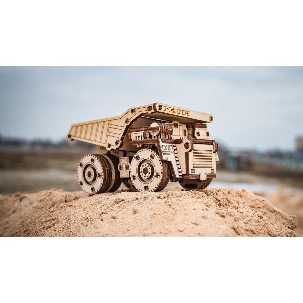 Tippebil | BELAZ MINI-Byggesett-Eco-Wood-Art-Kvalitetstid AS