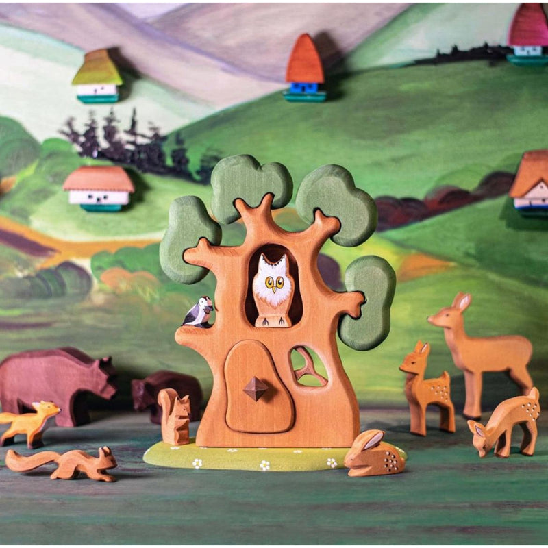 Trefigur - Ekorn løpende-Trefigur-Bumbu Toys-Kvalitetstid AS