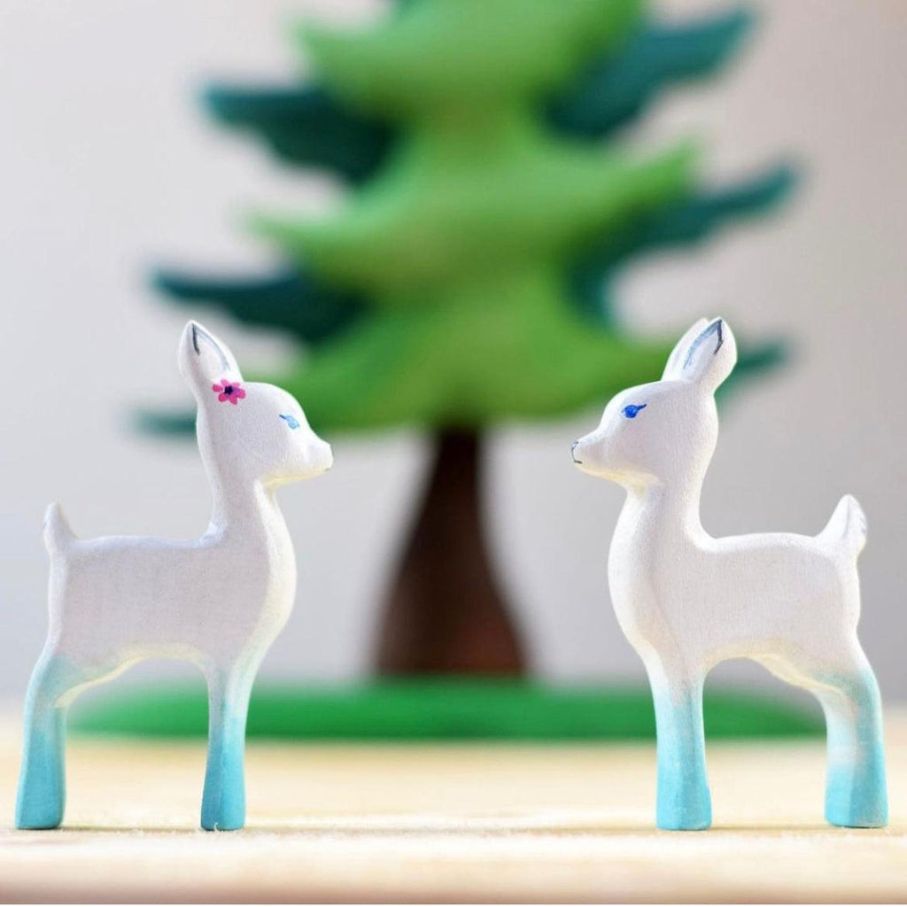 Trefigur - Rådyr hvit-Trefigur-Bumbu Toys-Kvalitetstid AS