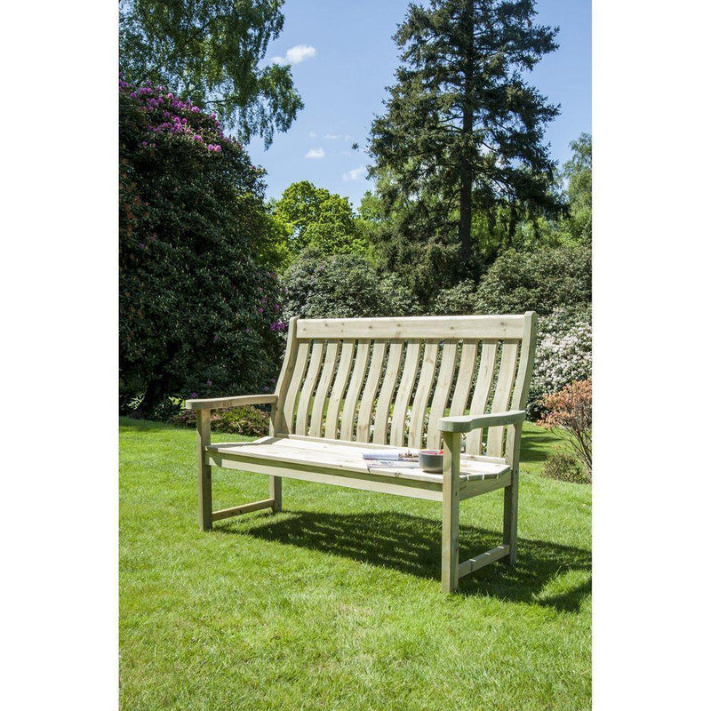 Utebenk i furu 157 cm-Utemøbler-Alexander Rose-Kvalitetstid AS
