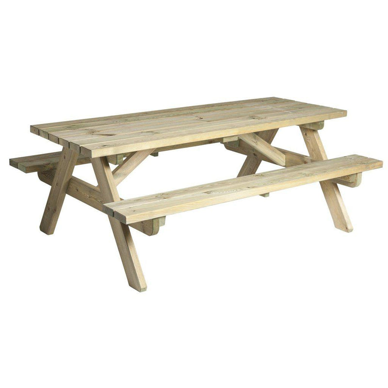 Furubenk m/bord Solid 180cm-Utemøbler-Alexander Rose-Kvalitetstid AS