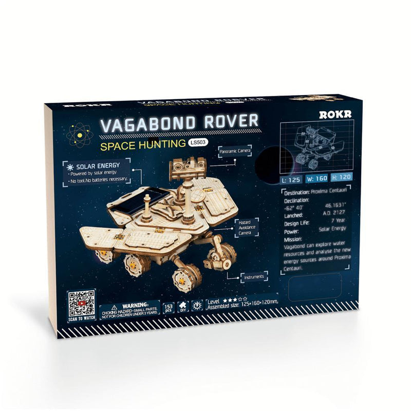 Vagabond Rover | Solcellepanel-Byggesett-Robotime-Kvalitetstid AS