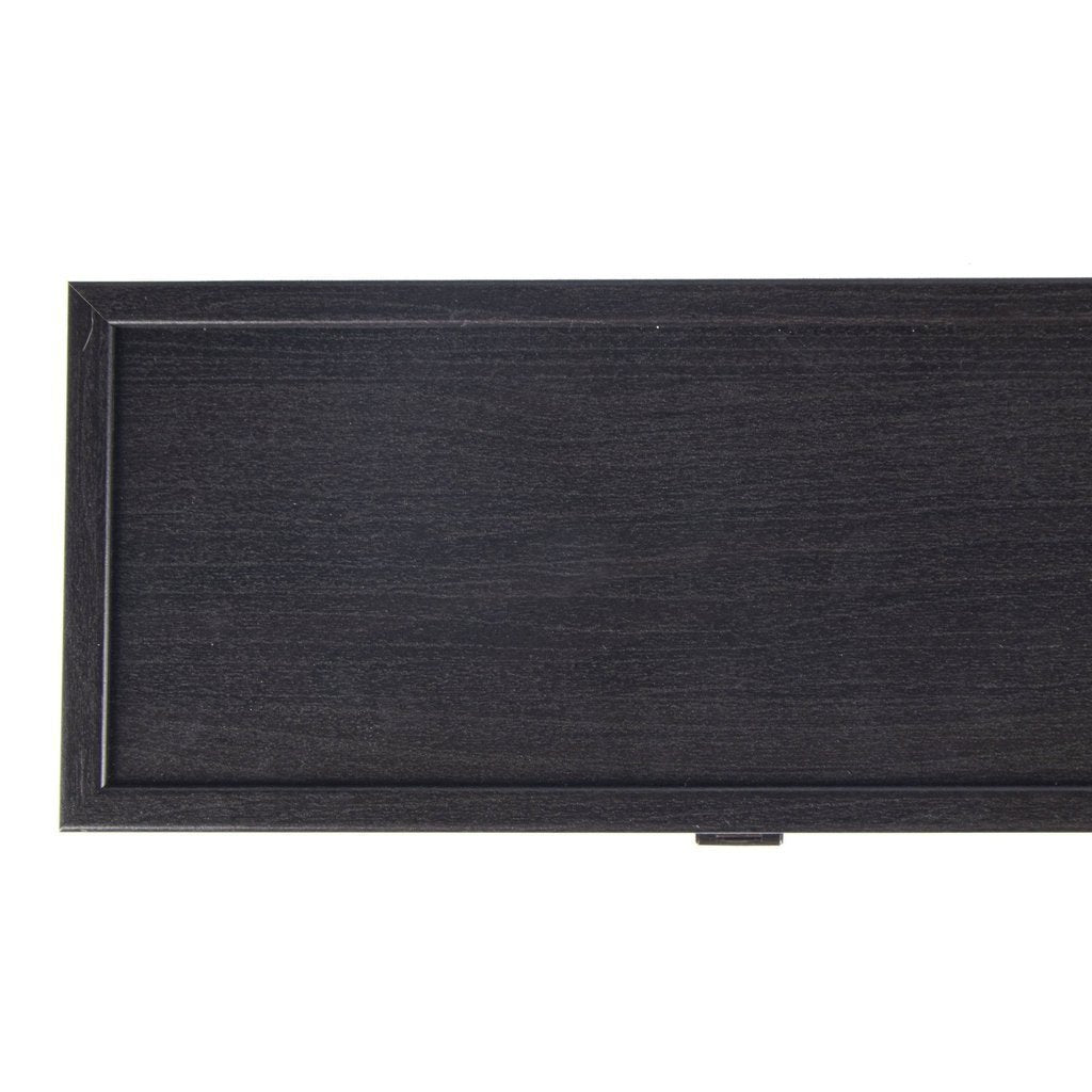 BLACK WOODEN WINE BOX-Decorative Objects-Manopoulos-Large-Kvalitetstid AS