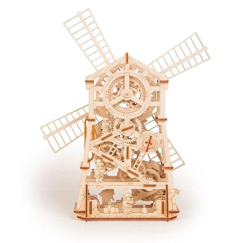 Mechanical Mill - 3D mekanisk 3D byggesett i tre fra WoodTrick