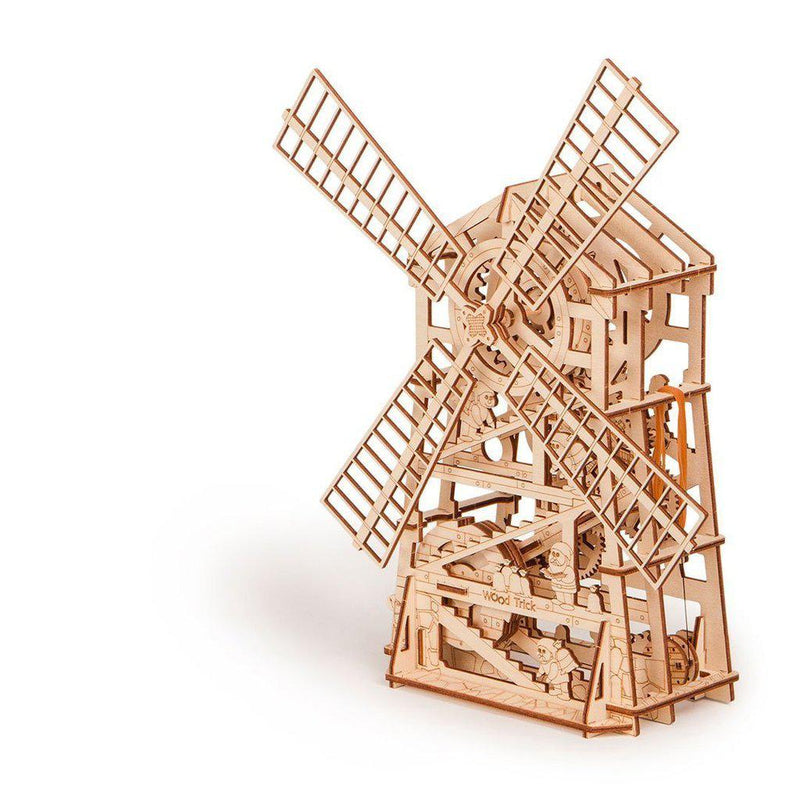 Mechanical Mill - 3D mekanisk 3D byggesett i tre fra WoodTrick