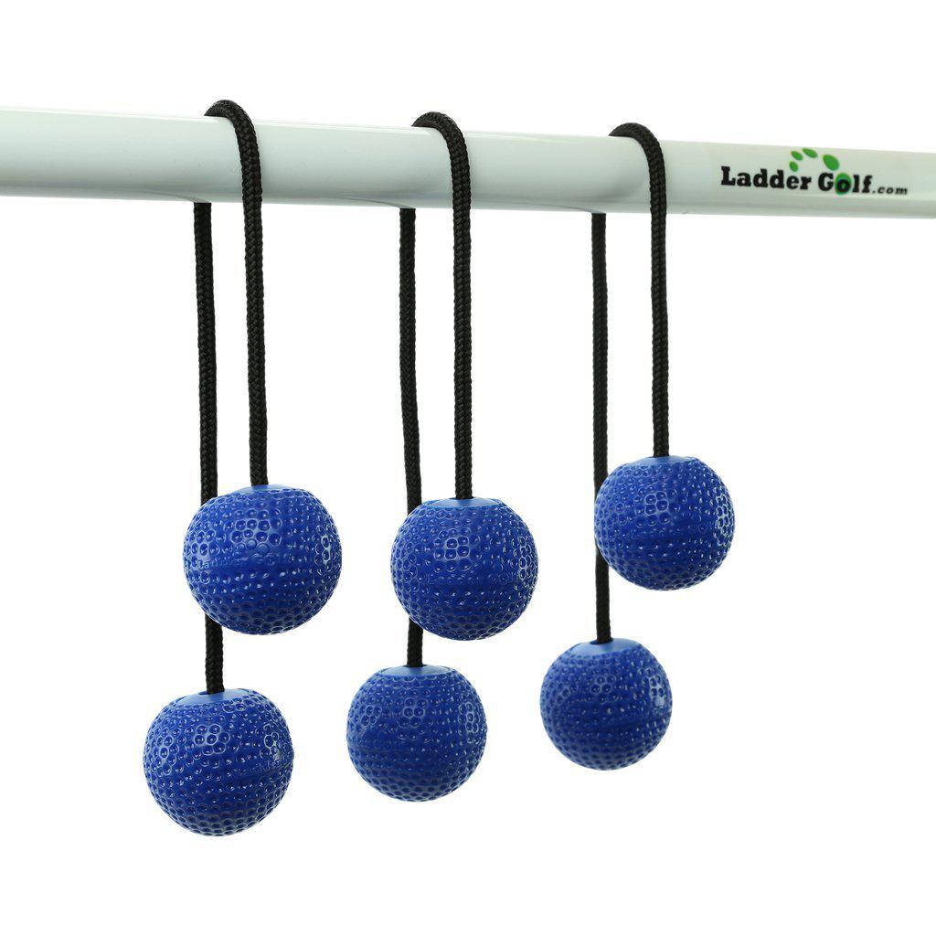 Laddergolf | Stigegolf | Myke gummibolaer -Sort snor-Tilbehør-Tosso-Blå-Kvalitetstid AS