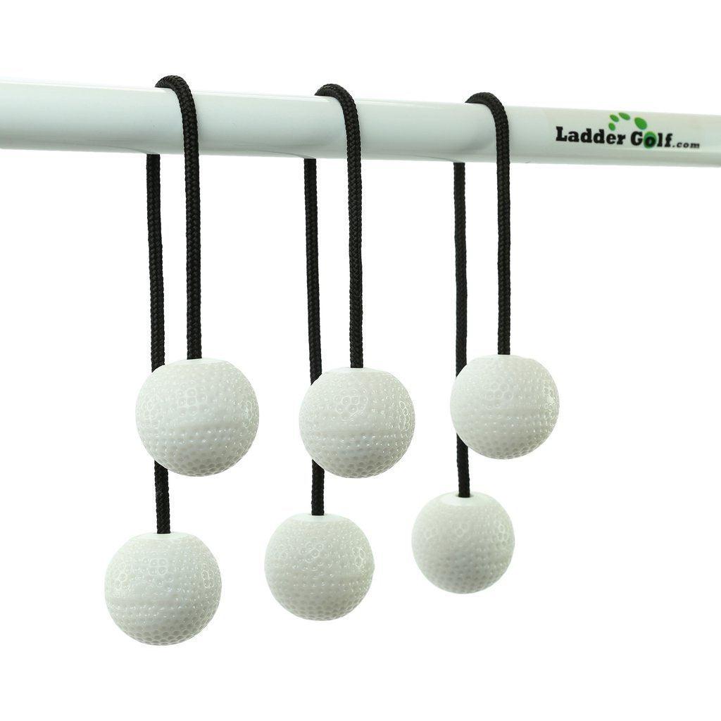 Laddergolf | Stigegolf | Myke gummibolaer -Sort snor-Tilbehør-Tosso-Hvit-Kvalitetstid AS