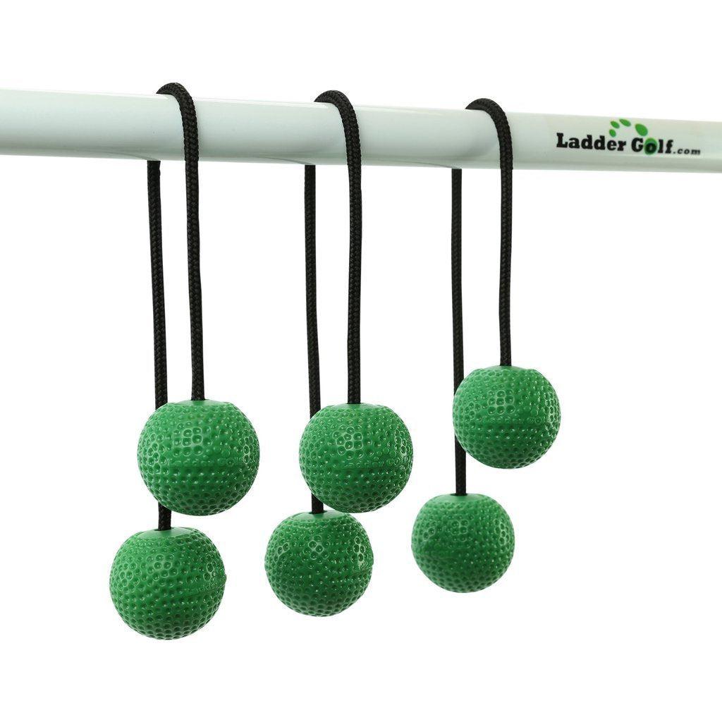 Laddergolf | Stigegolf | Myke gummibolaer -Sort snor-Tilbehør-Tosso-Grønn-Kvalitetstid AS
