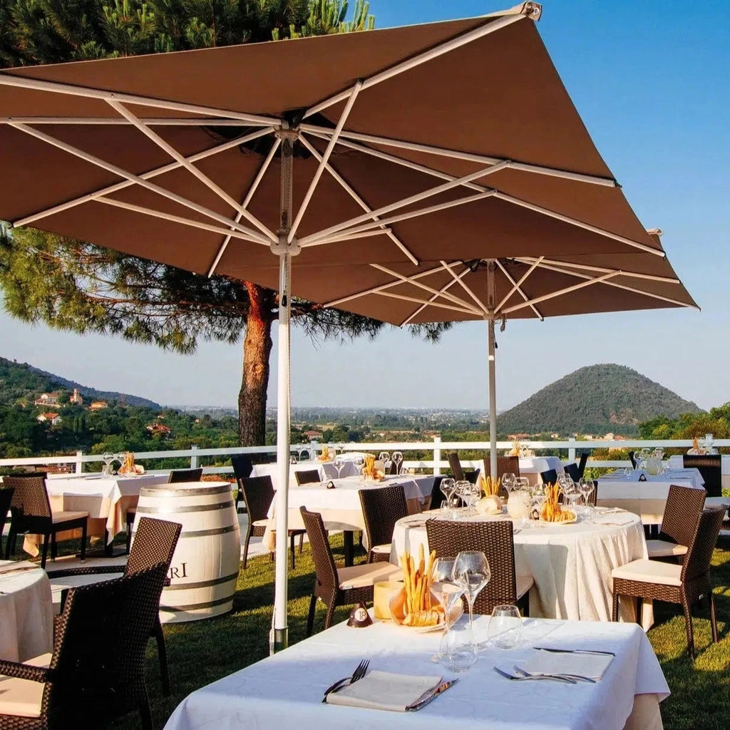 Parasoll Rimini | Midtstilt stang-Parasoller-Scolaro-Ø3.5-Natur-Uten volanger-Kvalitetstid AS