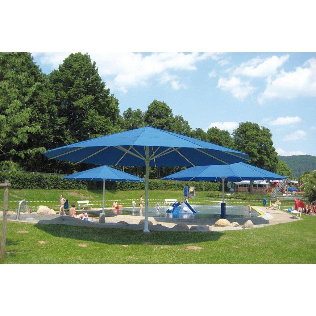 Parasoll Type TLX - Gigant | Midtstilt stang-Parasoll-Uhlmann-Ø9-Hvit-Uten volanger-Kvalitetstid AS