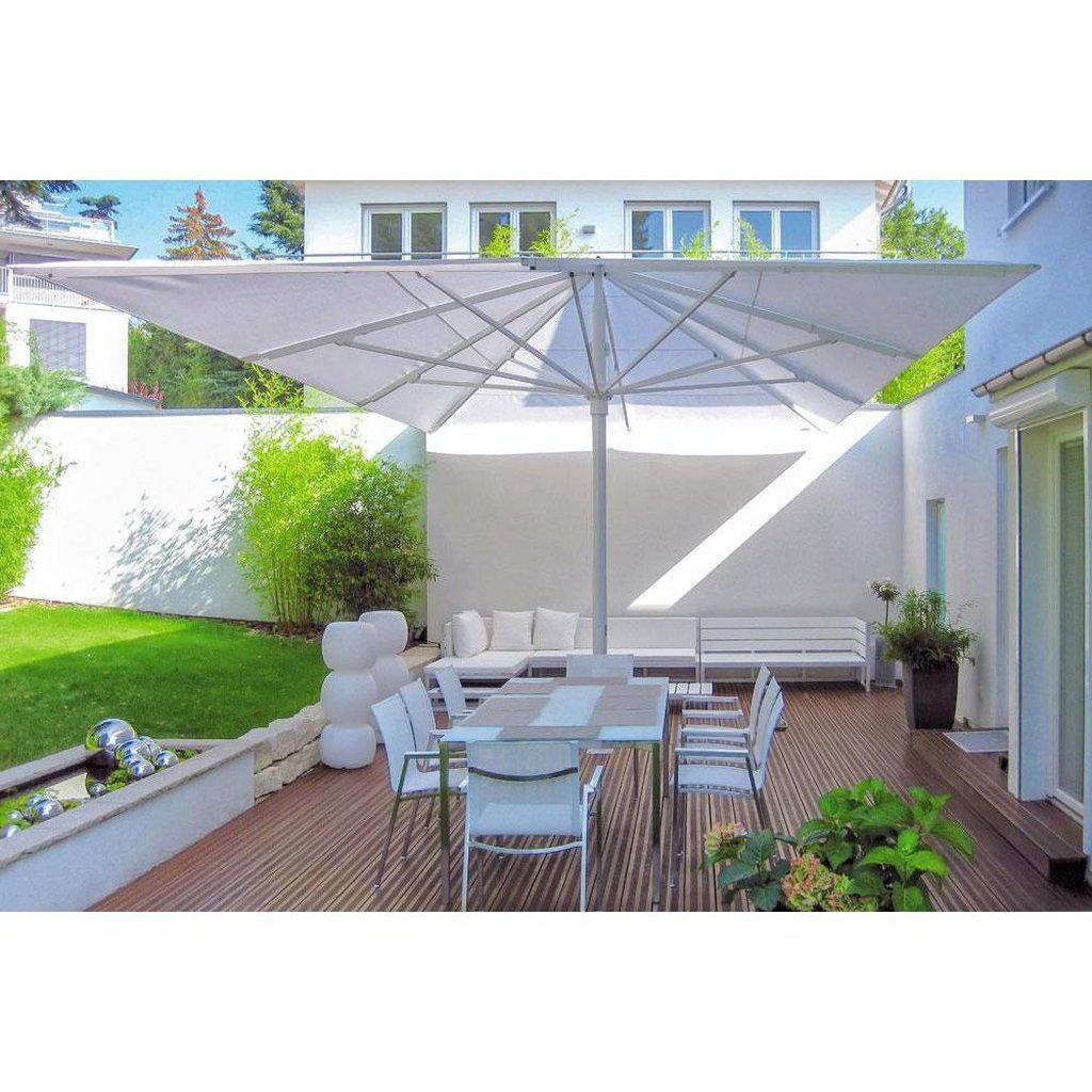 Parasoll Type TLX - Gigant | Midtstilt stang-Parasoll-Uhlmann-Ø9-Hvit-Uten volanger-Kvalitetstid AS